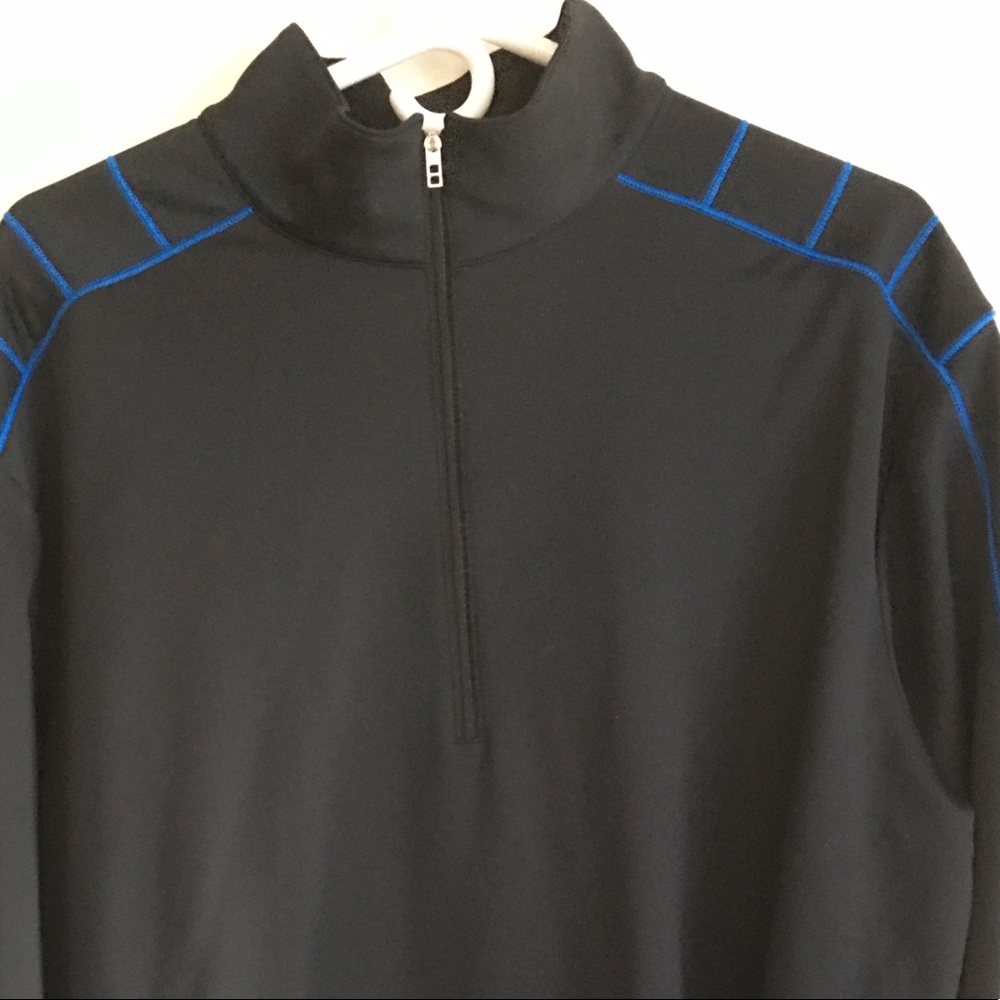Nike Men’s Black/Blue Dri-FIT Quarter Zip - Picture 3 of 7